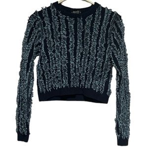 Coccole Women’s Blue Cropped Sweater Size M